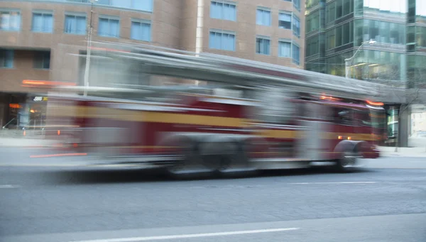 Firetruck in blur motion — Stock Photo, Image