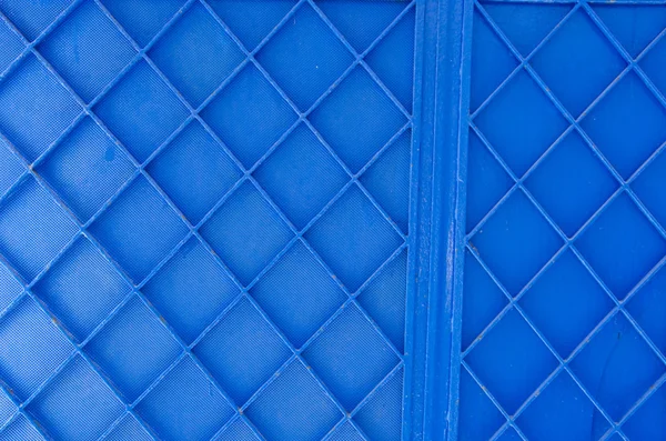 Background of blue painted metal gate — Stock Photo, Image