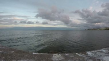 Curonian Lagoon, zaman atlamalı 4 k ile manzara