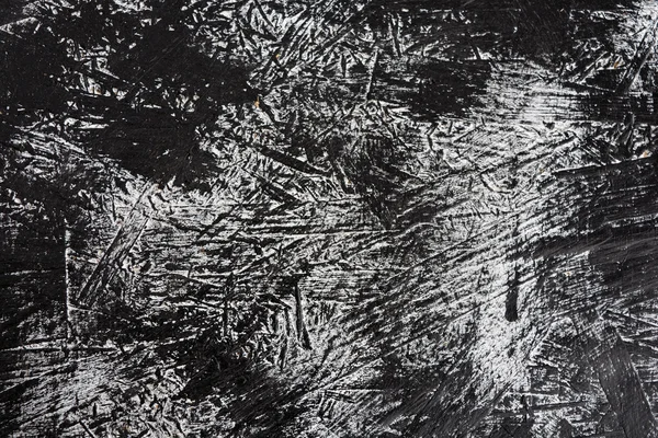 Černé a bílé malované grunge dřevěný panel pozadí — Stock fotografie