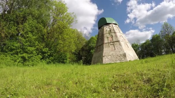 Antike Mühle, Zeitraffer 4k — Stockvideo