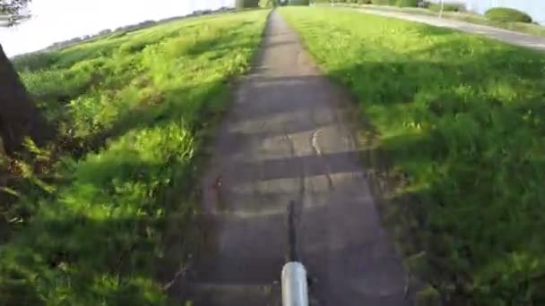 Vista desde la bicicleta, 4K — Vídeo de stock