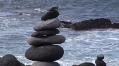 Lav taşları dekoratif yer