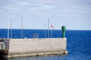 Deniz manzarası ile liman, Kanarya Adaları