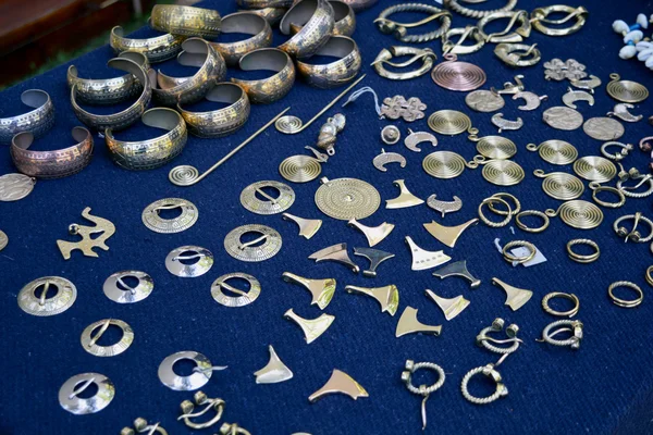 Βαλτικής κοσμήματα στη μεσαιωνική ιστορική έκθεση — Φωτογραφία Αρχείου