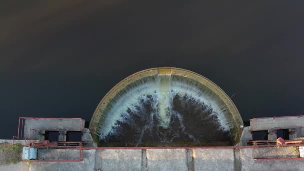 湖坝和水花 — 图库视频影像
