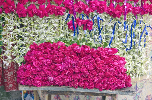 Квітковий фон на азіатському ринку — стокове фото