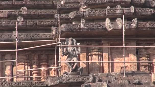 World heritage Konark sun temple, India — Stock Video