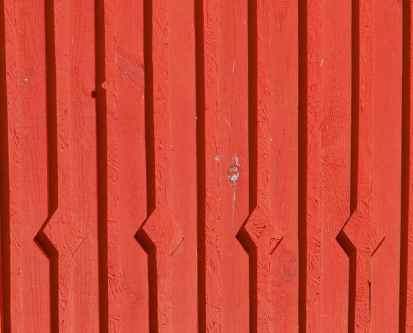 Rosso decorativo sfondo parete di legno — Foto Stock