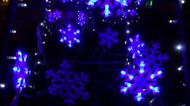 Mavi Noel Yılbaşı dekorasyon arka plan