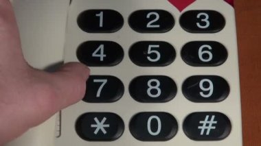Arama arama numarasına vintage telefon ile