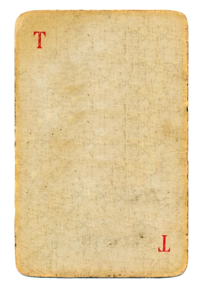 Eski boş oyun kağıdı kağıt arka plan kullanılan — Stok fotoğraf
