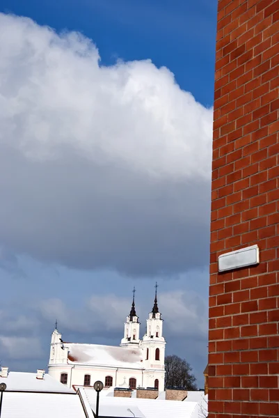 Vilnius Kalvárie kostel svatého kříže — Stock fotografie