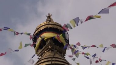 Swayambhunath Stupa veya maymun Tapınağı, Katmandu, Nepal, Asya