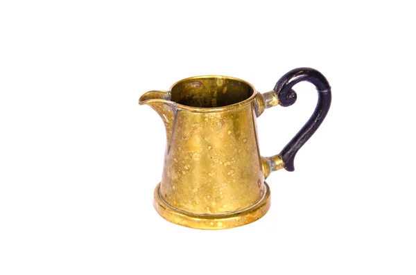 Barco antigo copo de bronze molho isolado — Fotografia de Stock