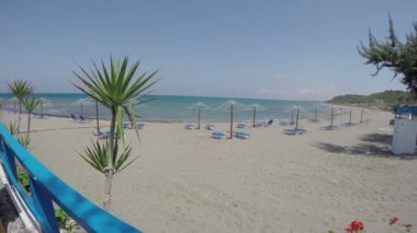 Rodos Adası yakınlarında Kamiros beach Resort. Akdeniz, 4k