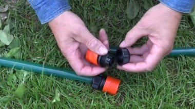 Bahçıvan bağlantı sulama hortumu eller 