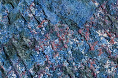 Soyulması boya ile eski paslı metal arka plan