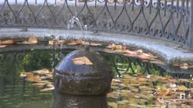 Çalışma çeşme sonbahar Park Madrid, İspanya