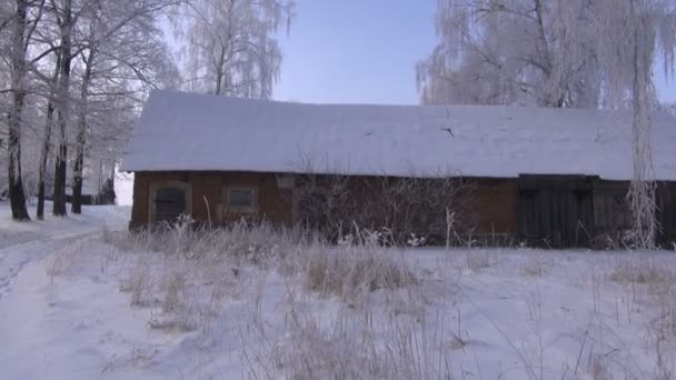Kil binaları ile geleneksel ülke homestead — Stok video