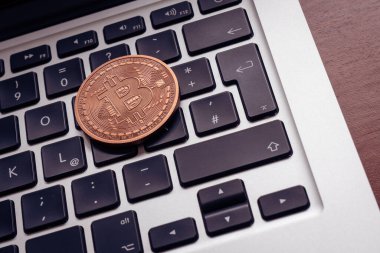 Bitcoin Şifreleme Dijital Finans Konsepti