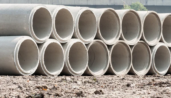 Nova tubulação de concreto — Fotografia de Stock