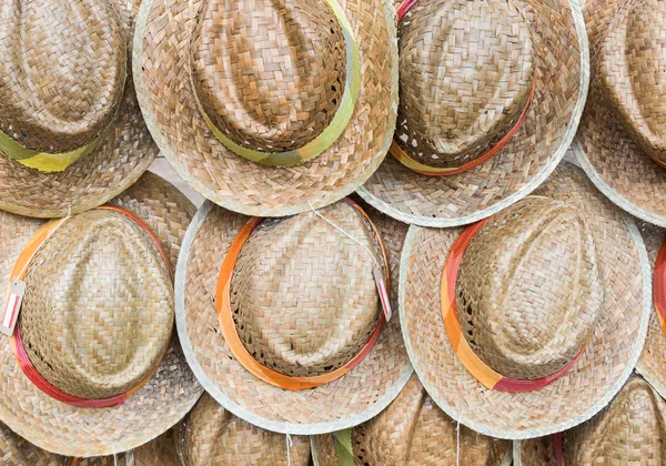 Geweven hoeden groep — Stockfoto