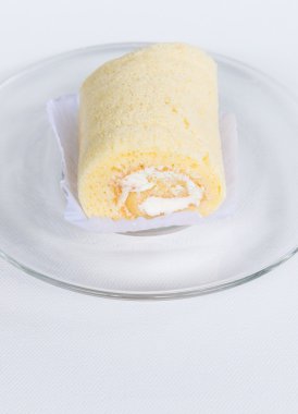 Cam levha ile yumuşak rulo pasta