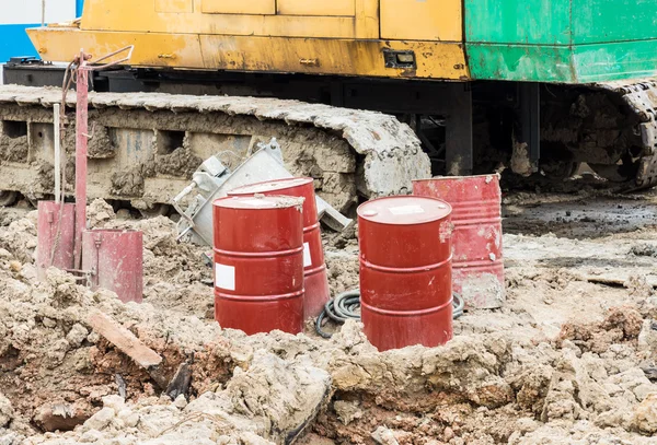 Metal oil tank — Stock Photo, Image