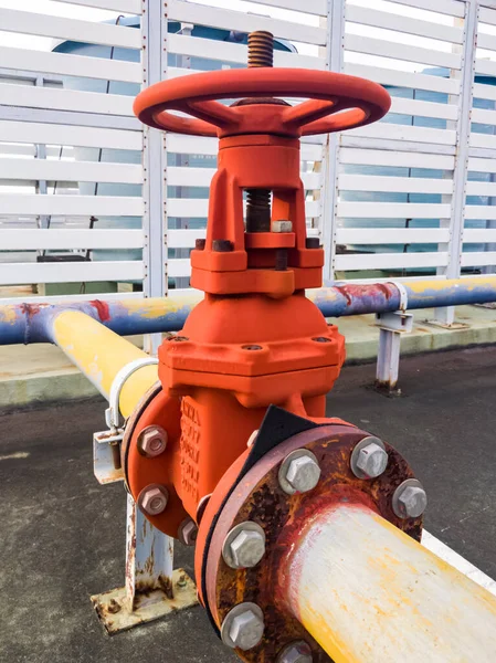 Large Water Valve Handle Wheel — Stock Photo, Image