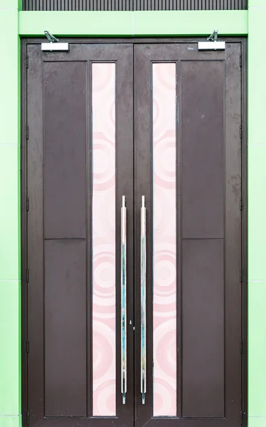 Modern wooden door — Stock Photo, Image