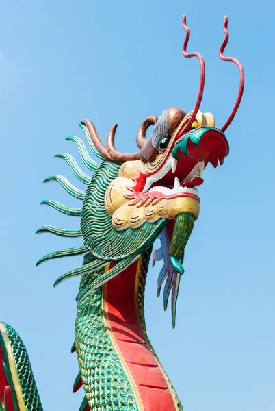 Dragon head sculpture — Stock Photo, Image