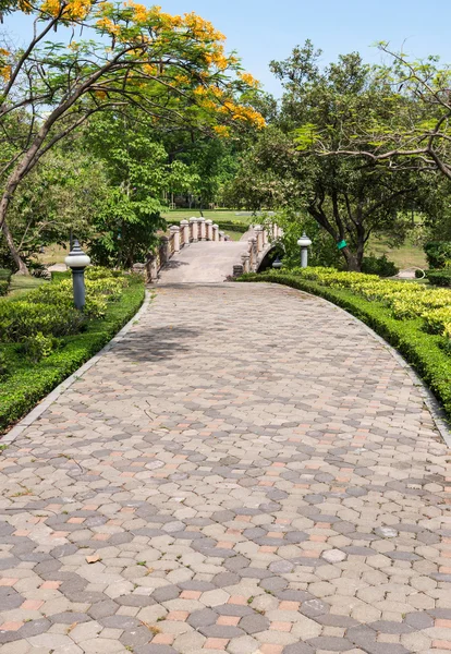 Brick pathway — Stock Photo, Image