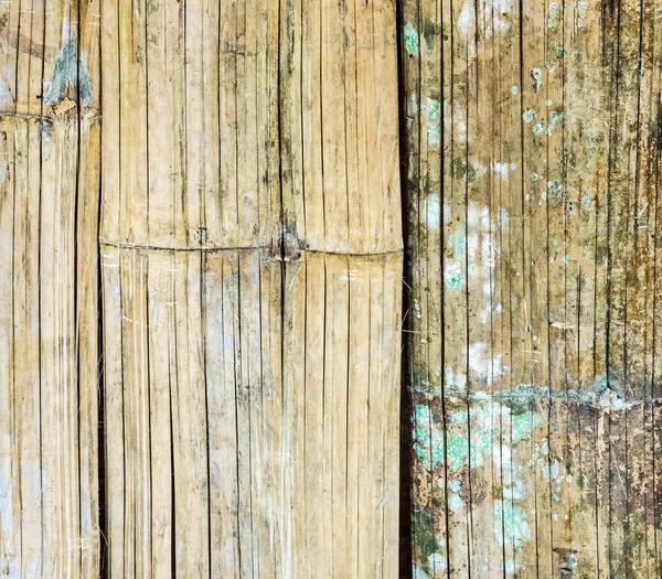Oude bamboe geweven muur — Stockfoto