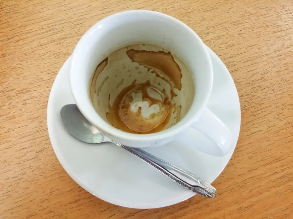 Filiżanka kawy pusty — Zdjęcie stockowe