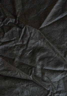 Kırışmış siyah kumaş