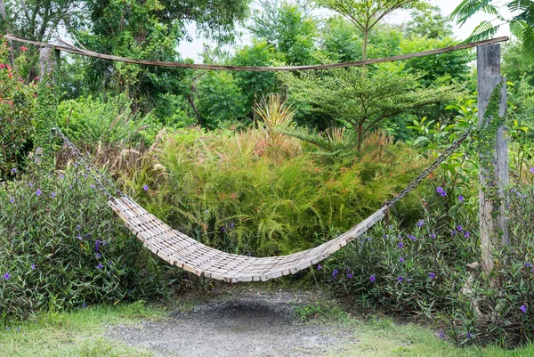 Wooden hammock — Stock Photo, Image