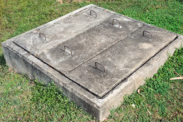 Cement drain box — Stock Photo, Image