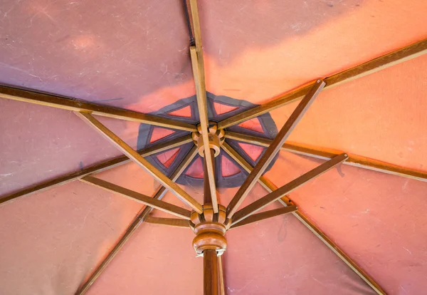 Old canvas umbrella — Stock Photo, Image