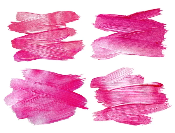 Рожевий блиск акварельної текстури Фарба для фарби Абстрактний набір ілюстрацій. Блискучий штрих пензля для вас дивовижний проект дизайну — стокове фото