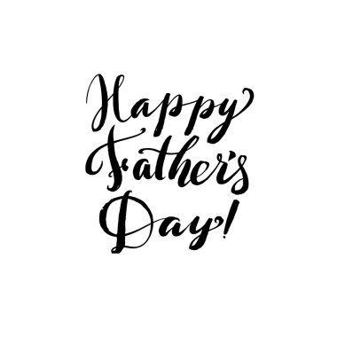 Hapy Babalar günü siyah Greting kartı.