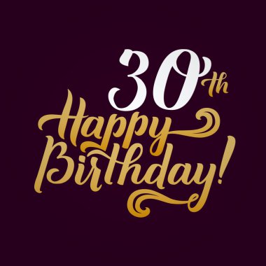 İyi ki doğdun kaligrafi arka plan. Zarif tatil altın vektör yazı mutlu yıldönümleri