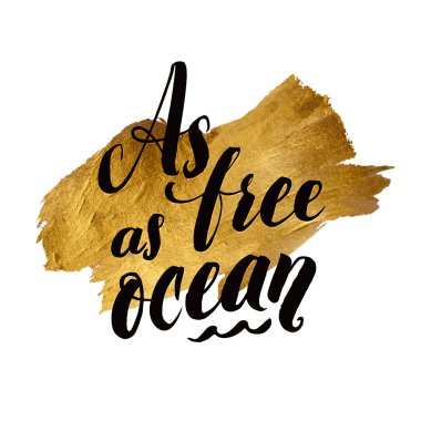 Metalik folyo hat Poster parlayan. Vektör altın baskı boya leke vektör tasarımı