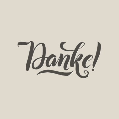 Teşekkürler Almanca Gri Vektör Yazıgri Arka Plan