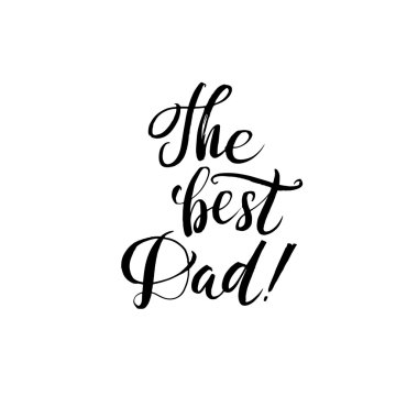 Hapy Babalar günü siyah Greting kartı.