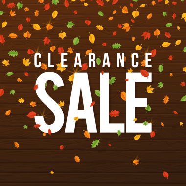 Satılık el yazısı tasarım şablonu. Yaprak tipografi ahşap vektör arka plan, el yapımı hat