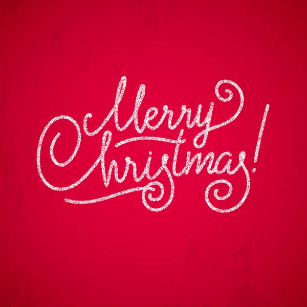 Tarjeta de felicitación. Feliz Navidad letras, vector de ilustración — Vector de stock