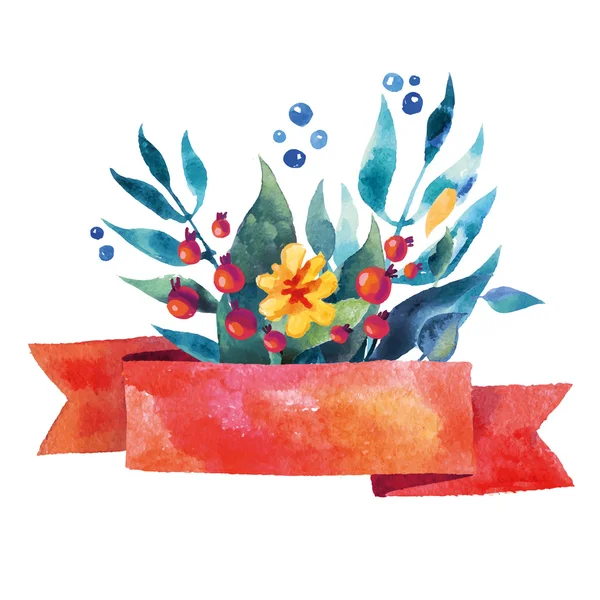 Güzel çiçek tebrik kartı Bright illüstrasyon, davetiye