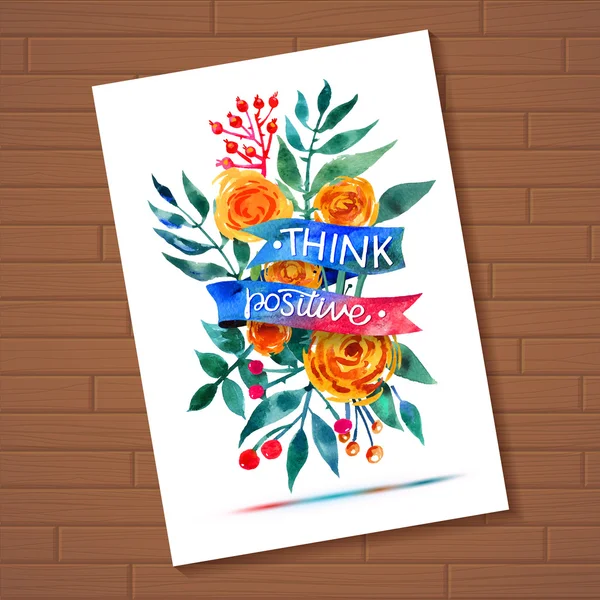 Tarjeta de felicitación floral hermosa tipográfica Tarjeta de invitación de ilustración brillante para boda, cumpleaños y vacaciones y lindo fondo de verano Saludo floral del Día de las Madres — Archivo Imágenes Vectoriales