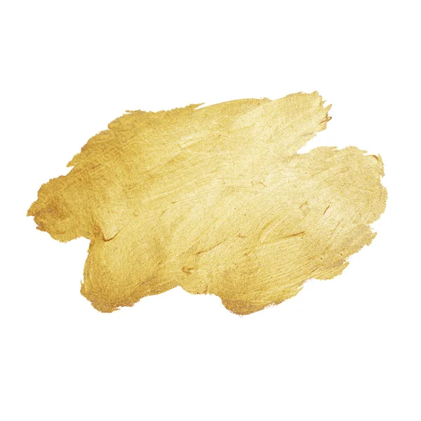 Gold glänzende Farbe Fleck handgezeichnete Illustration — Stockfoto